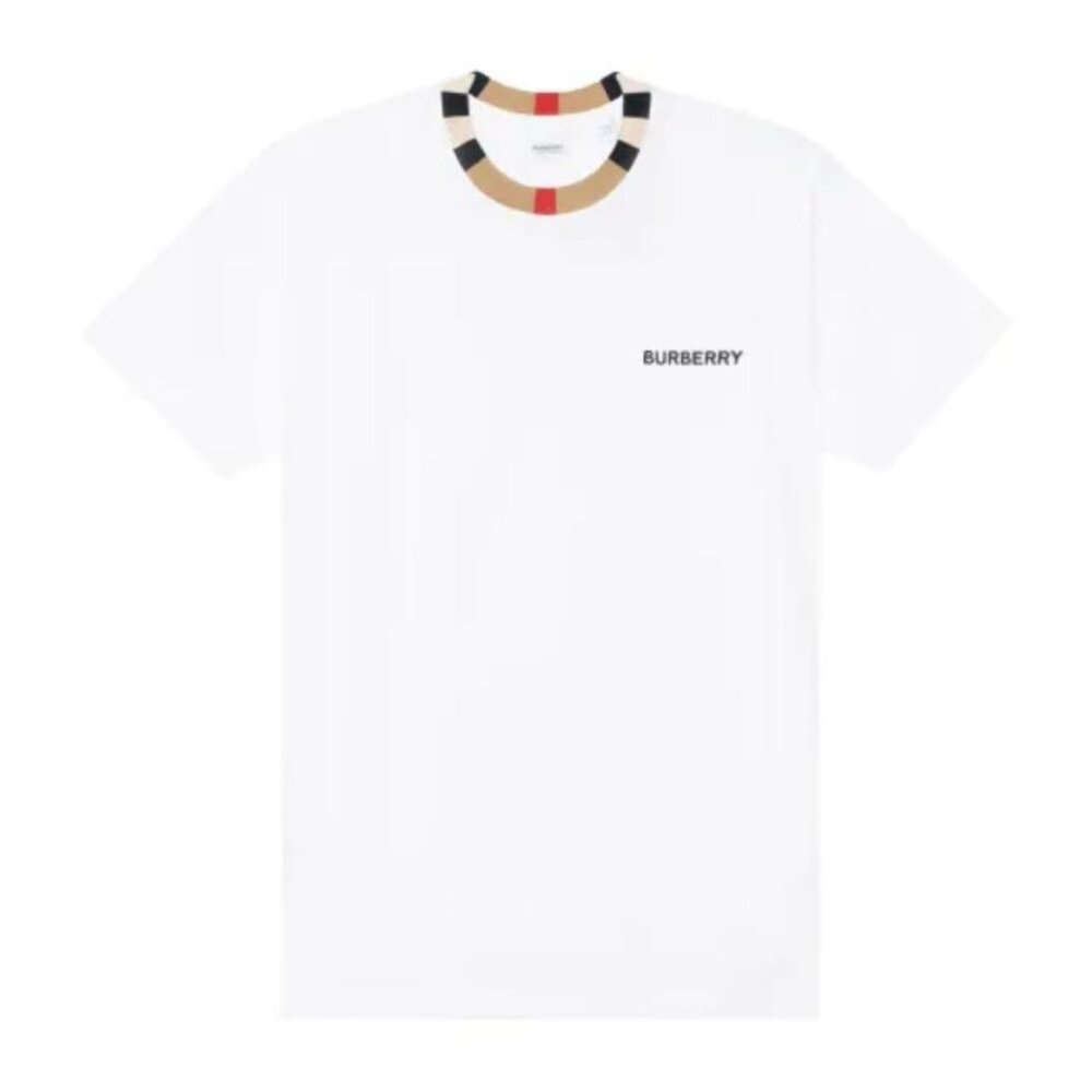 【7MK】 $370 Burberry White Logo Tee T Shirt Men's XL Women's XXL